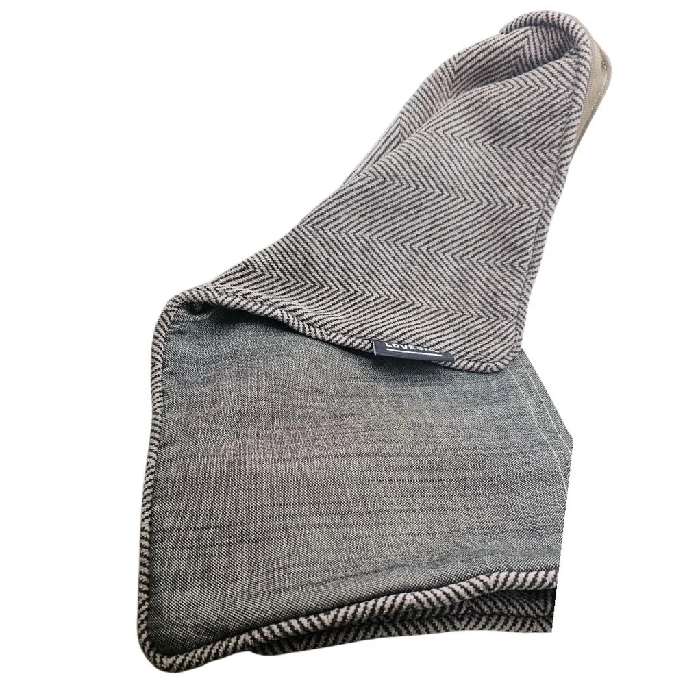 LoveSac Sectional PILLOW -COVER ONLY- Dual-Sided‎ Linen Blend/Tweed Herringbone